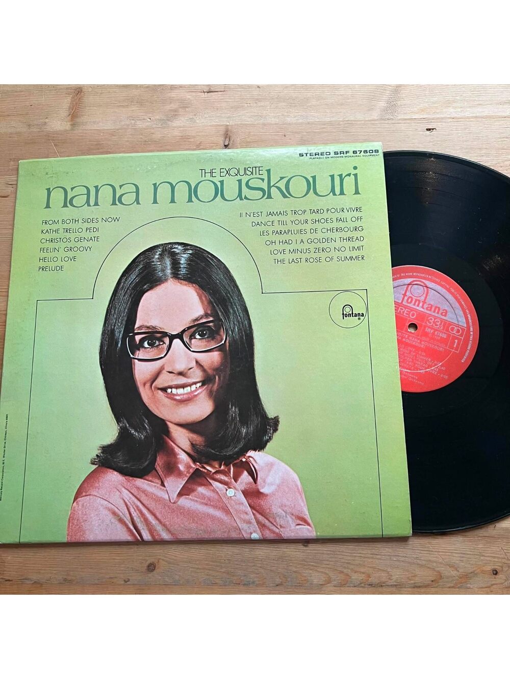 Nana Mouskouri - The Exquisite Nana Mouskouri 33rpm VG+ VR20